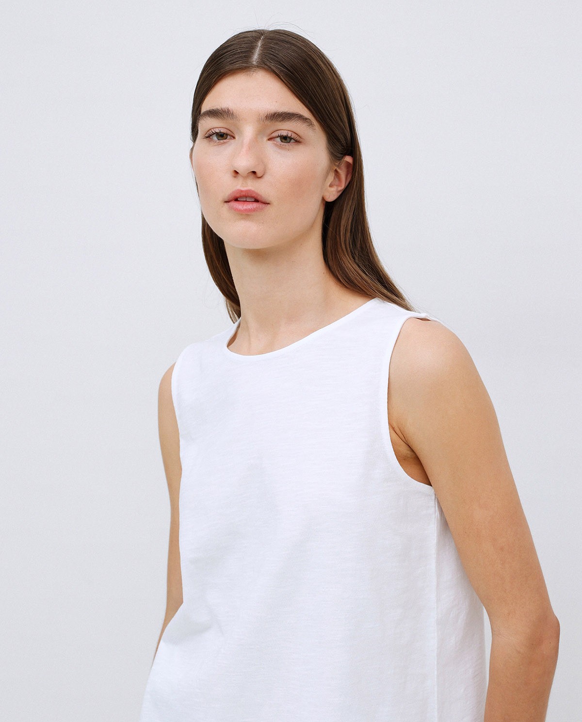 Top algodón flamé blanco