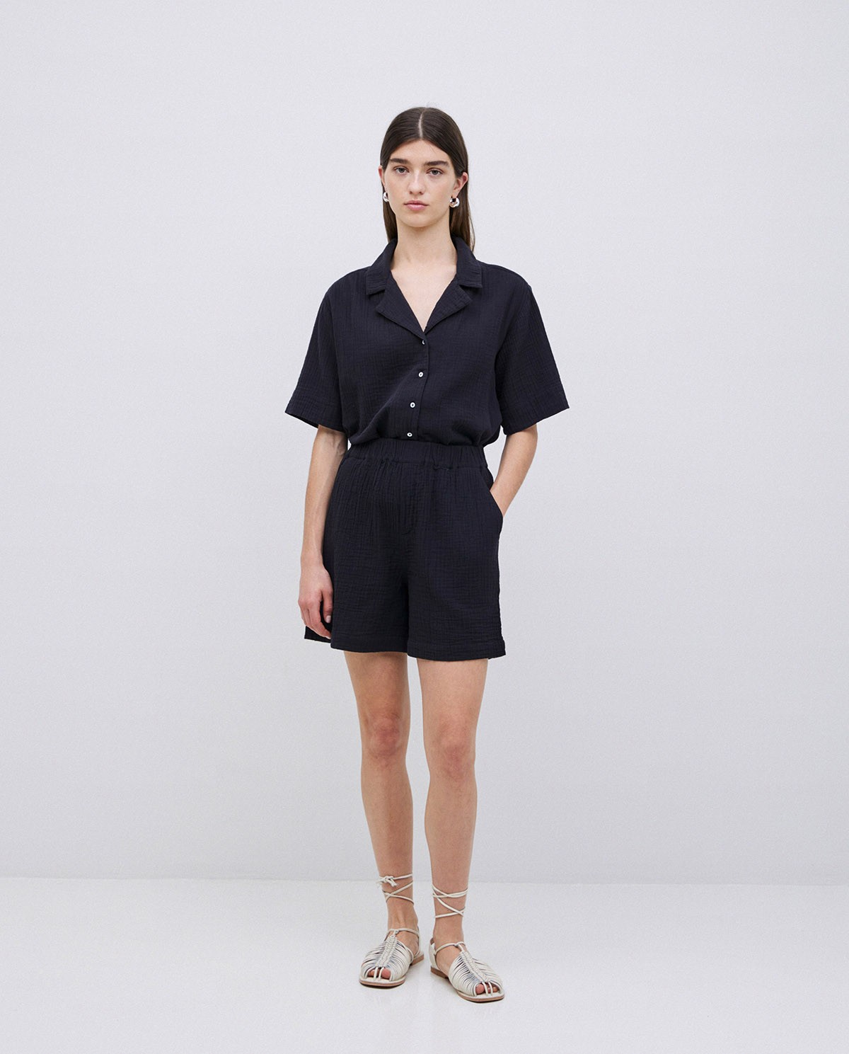 Short muselina negro 2