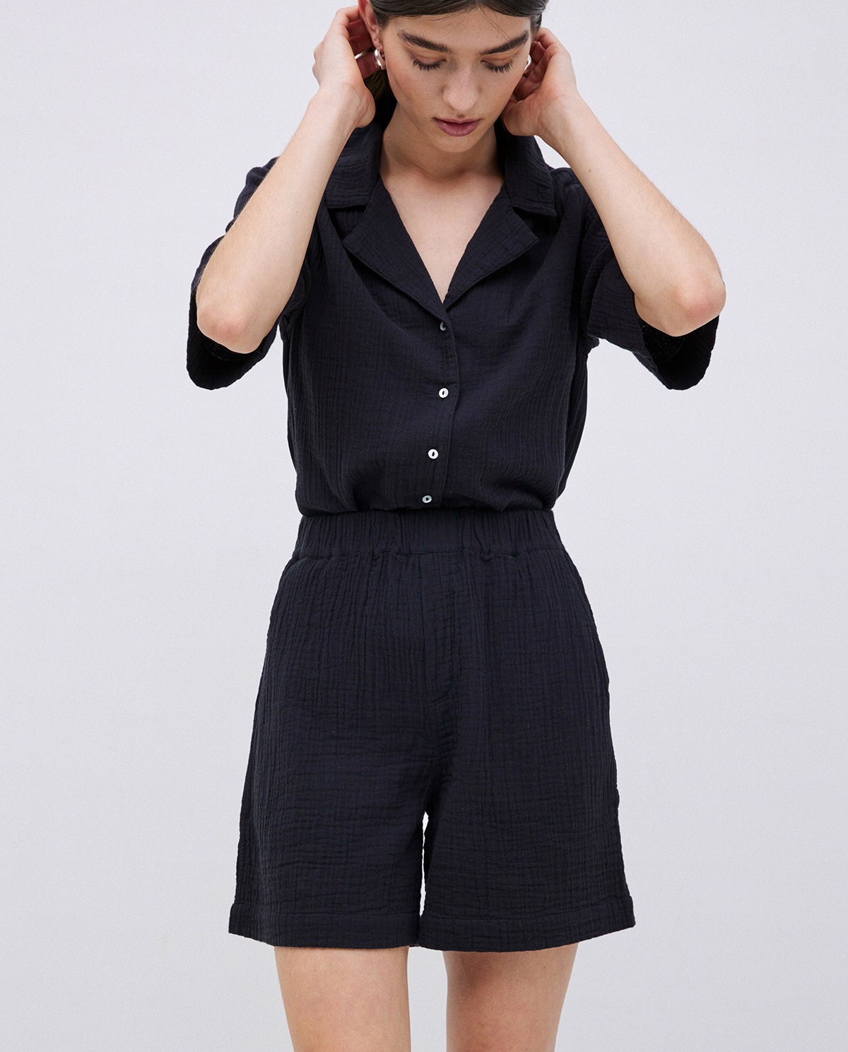 Short muselina negro 4