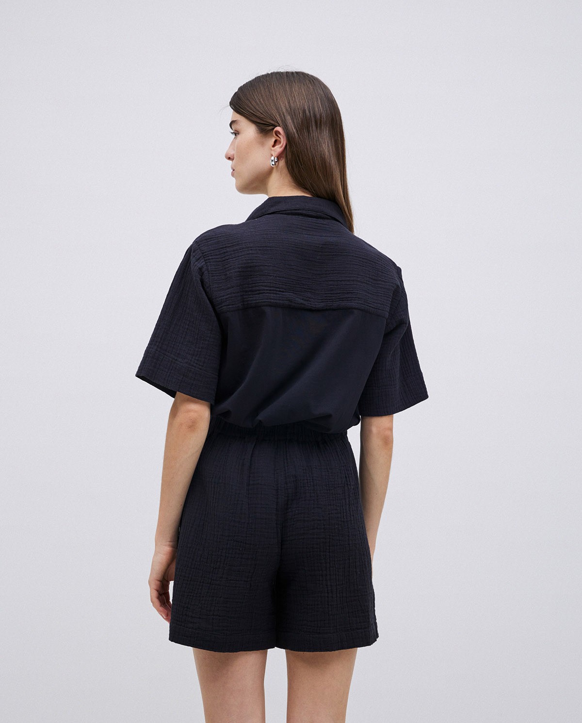 Short muselina negro 3