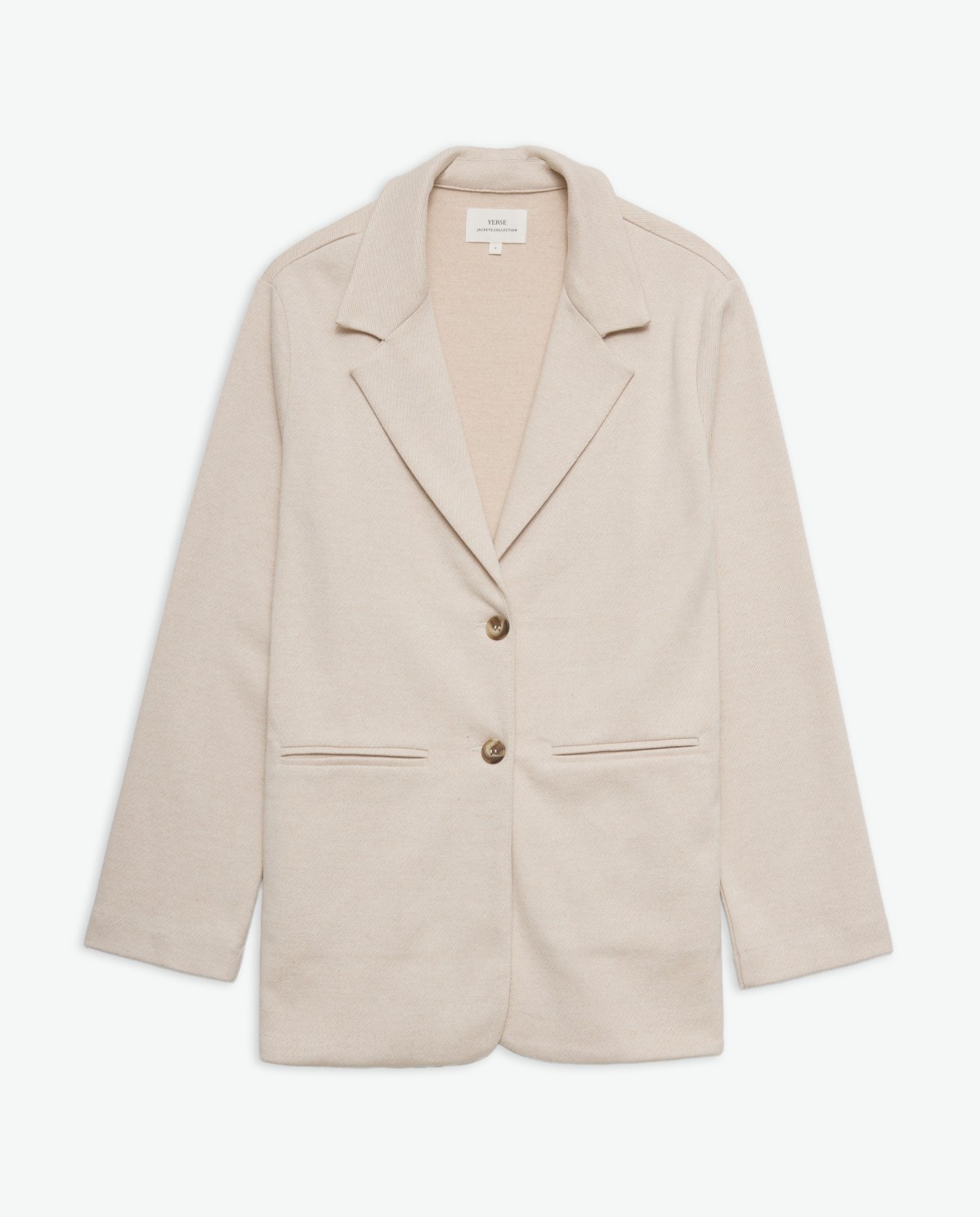 Blazer punto rayas crudo - Blazer de punto afranelado 7