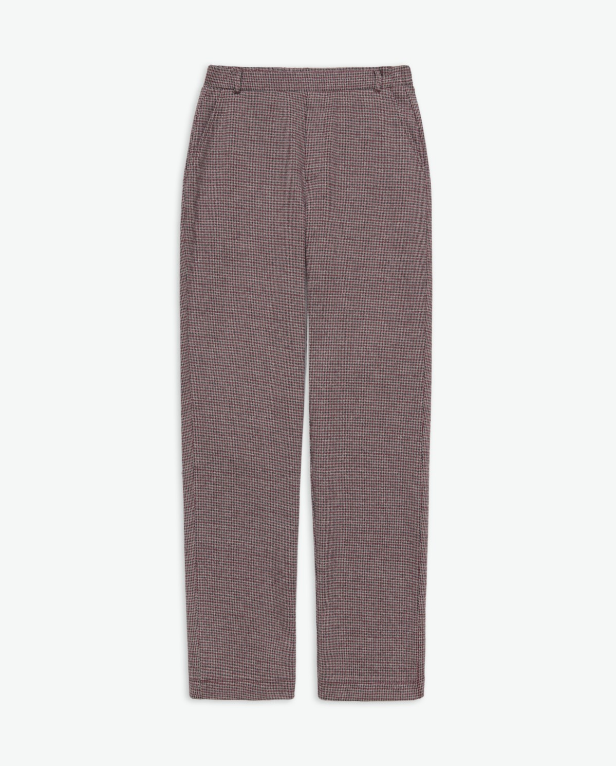 Pantalones algodón regular fit berenjena - Pantalones rectos 7