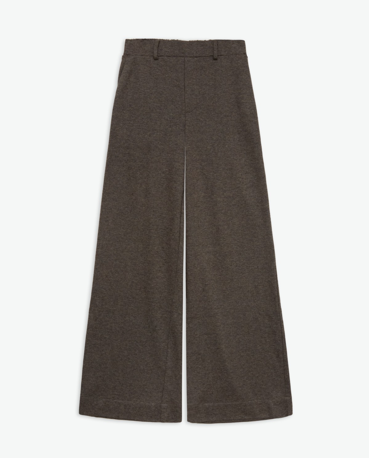 Pantalón punto ancho marrón claro