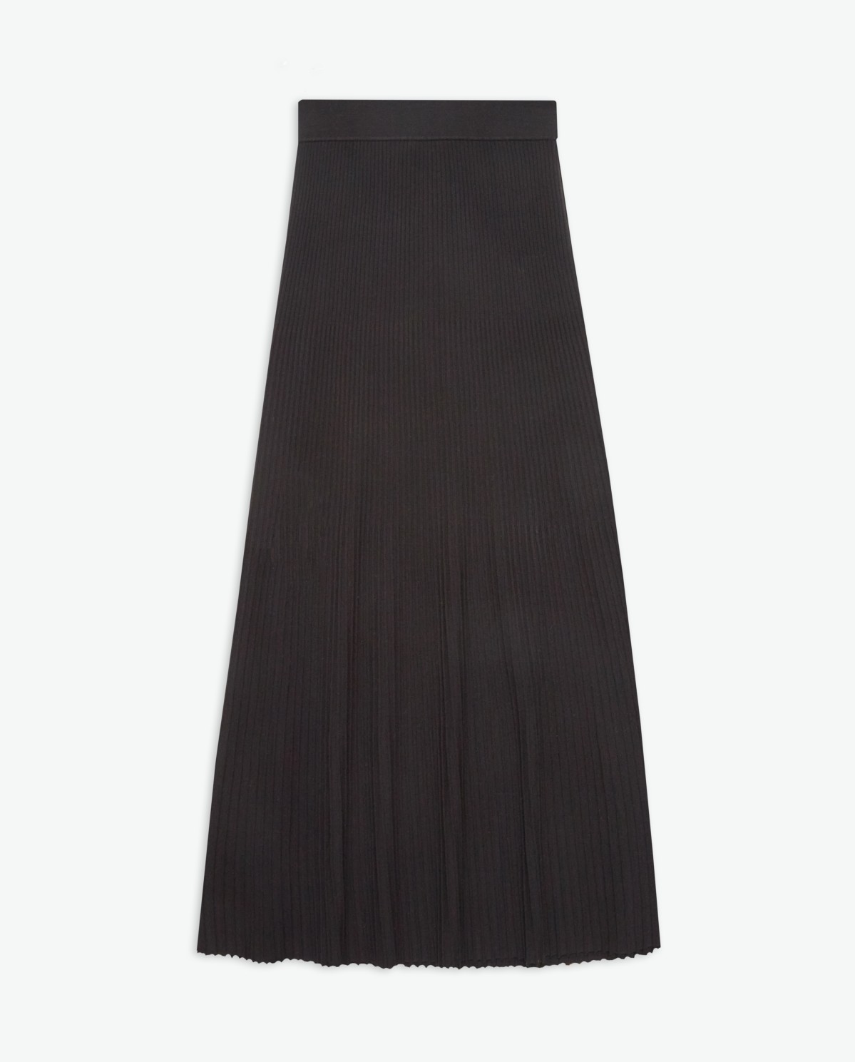 Black pleated midi skirt - Pleated midi skirt 6