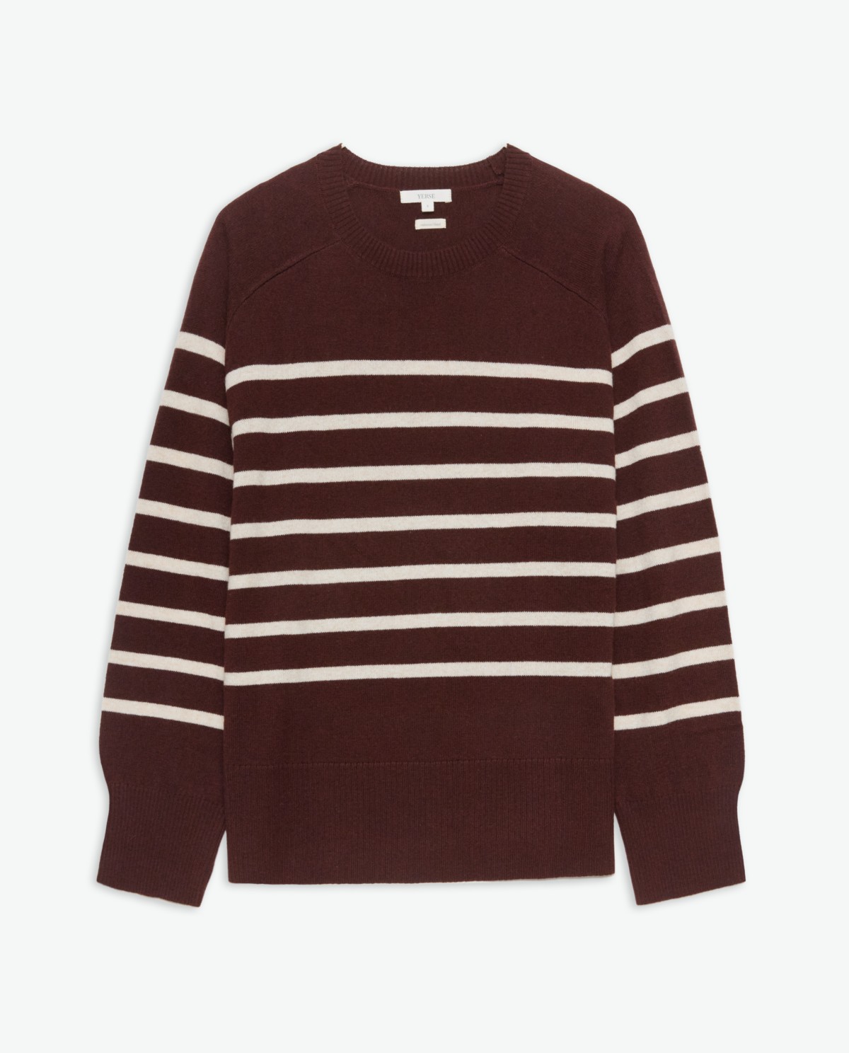 Jersey mezcla lana rayas marrón - Jersey tejido mezcla de lana y viscosa 5