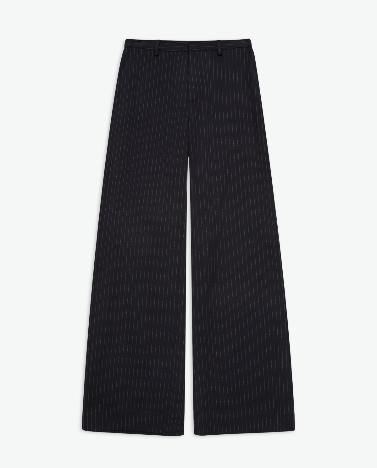 Pantalones wide leg cintura elástica azul marino - Pantalones wide leg 7