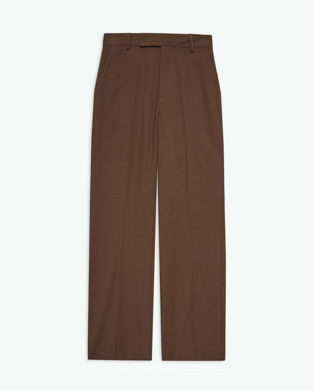 Pantalon de costume plissé chocolat - Pantalon coupe régulière 8
