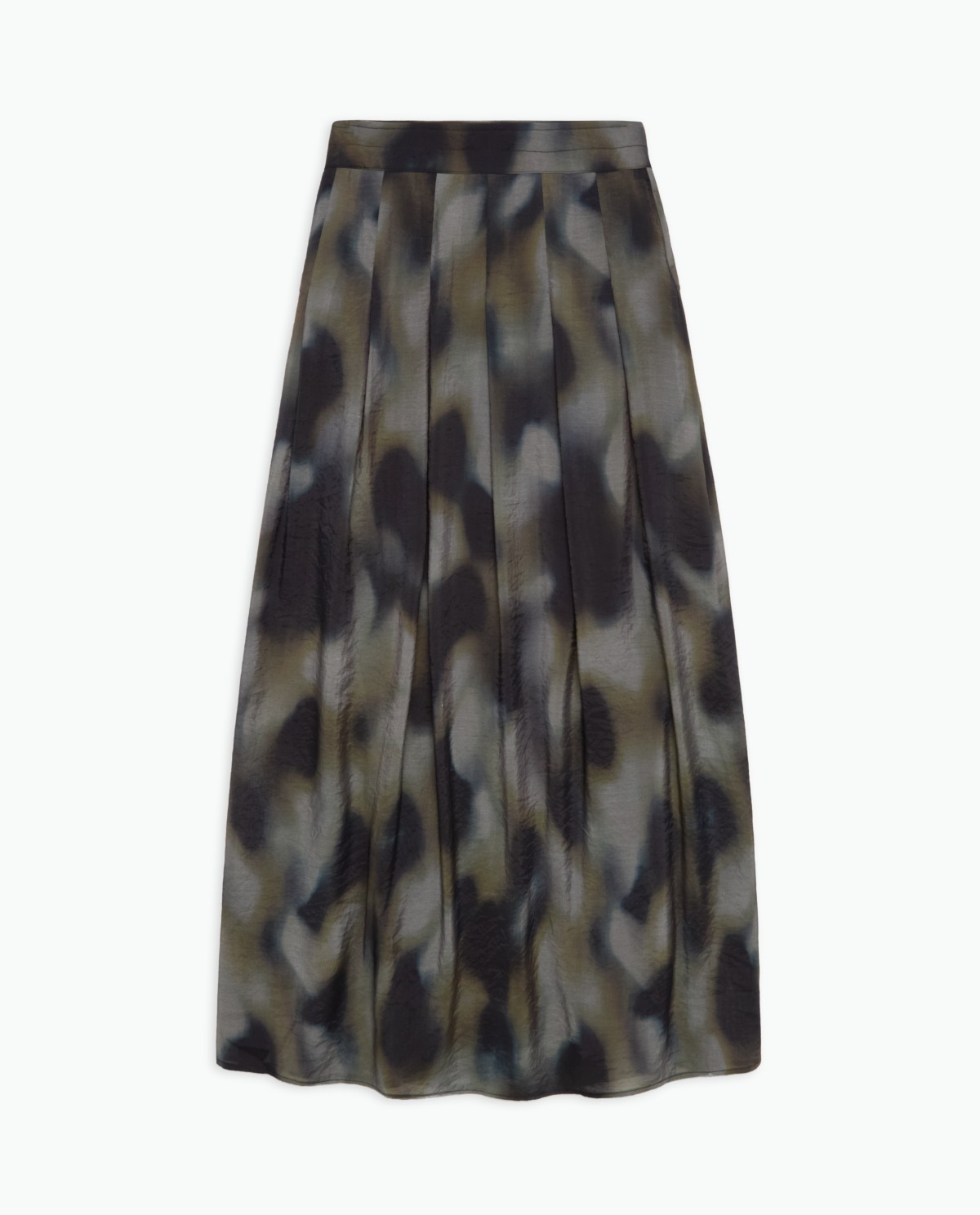 Falda midi evasé estampada multicolor - Falda midi 6
