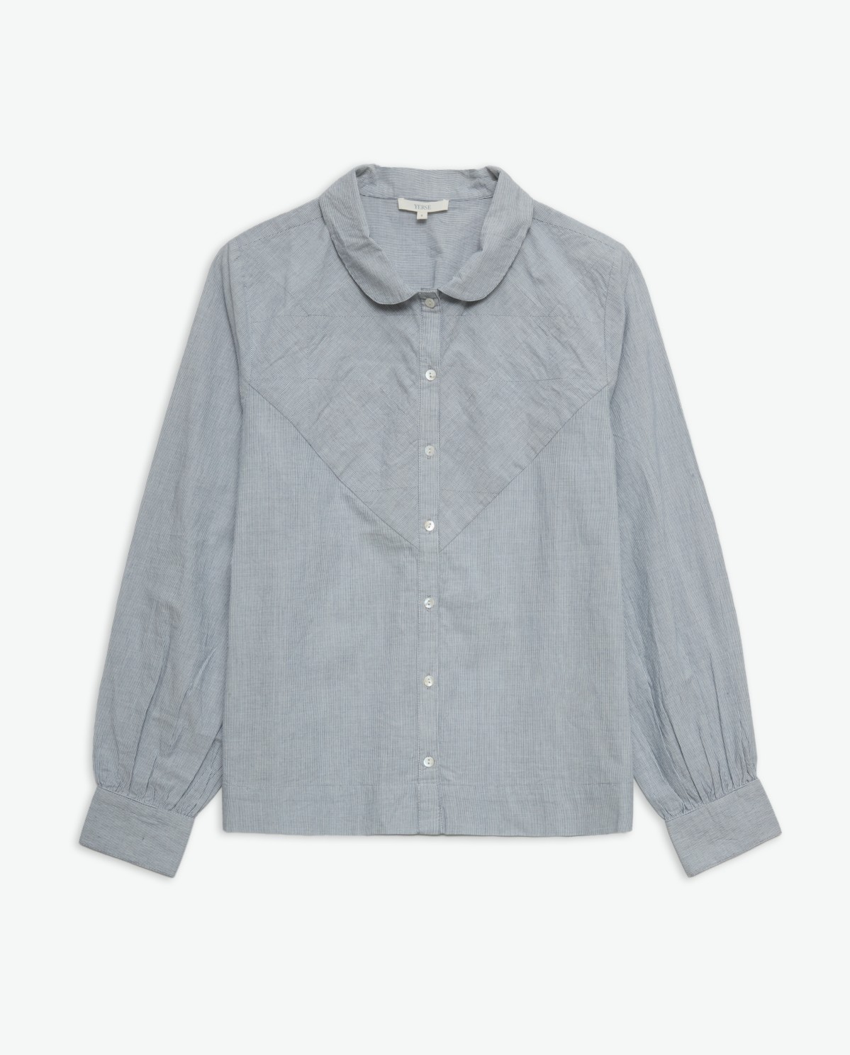 Chemise bleu marine à micro rayures 100% coton - Chemise 100% coton 7
