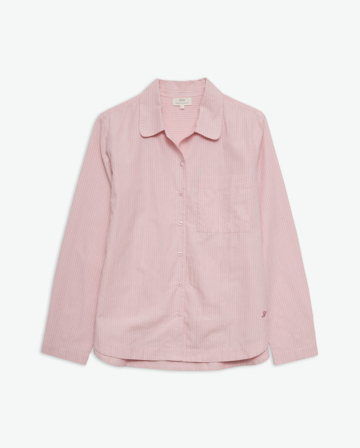 Camisa popelín 100% algodón orgánico rosa