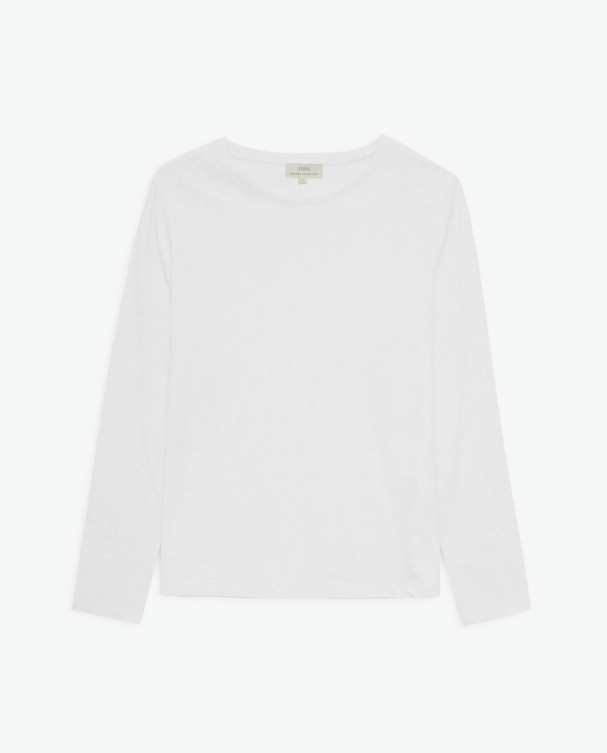Camiseta algodón orgánico manga larga blanco - Camiseta <strong>100% algodón orgánico 7