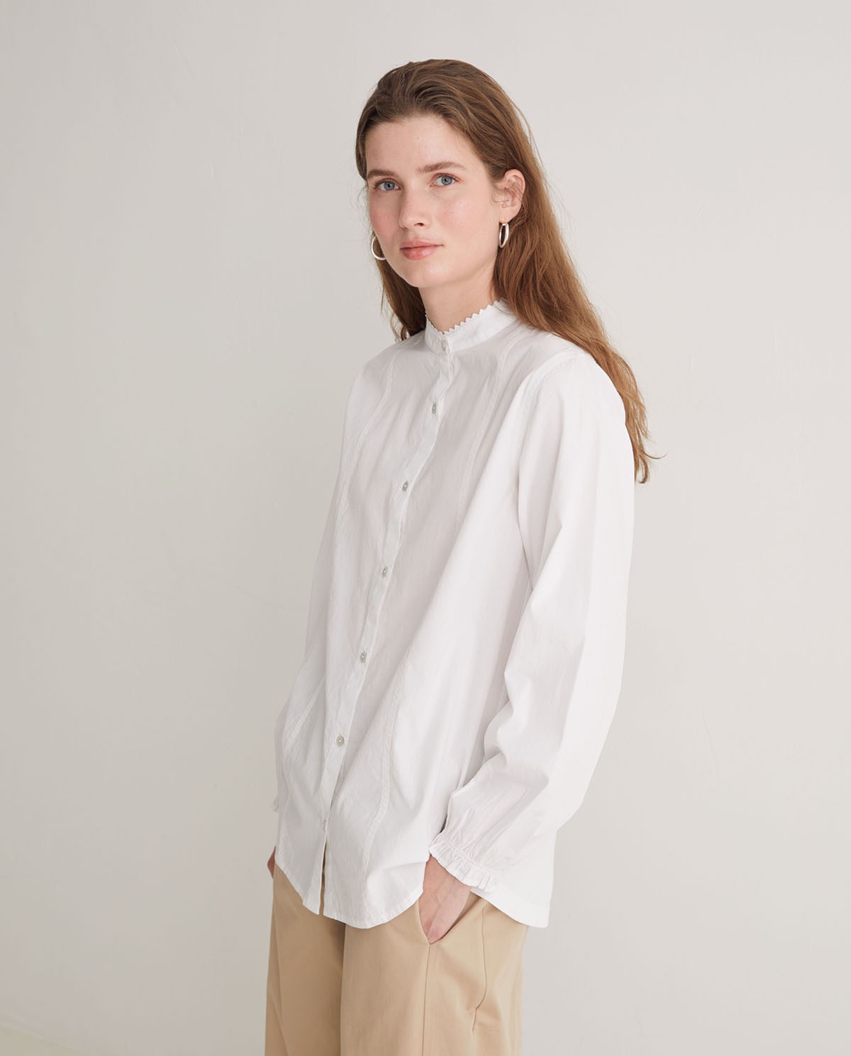 Camisa 100% algodón cuello mao blanco - Camisa 100% algodón 3
