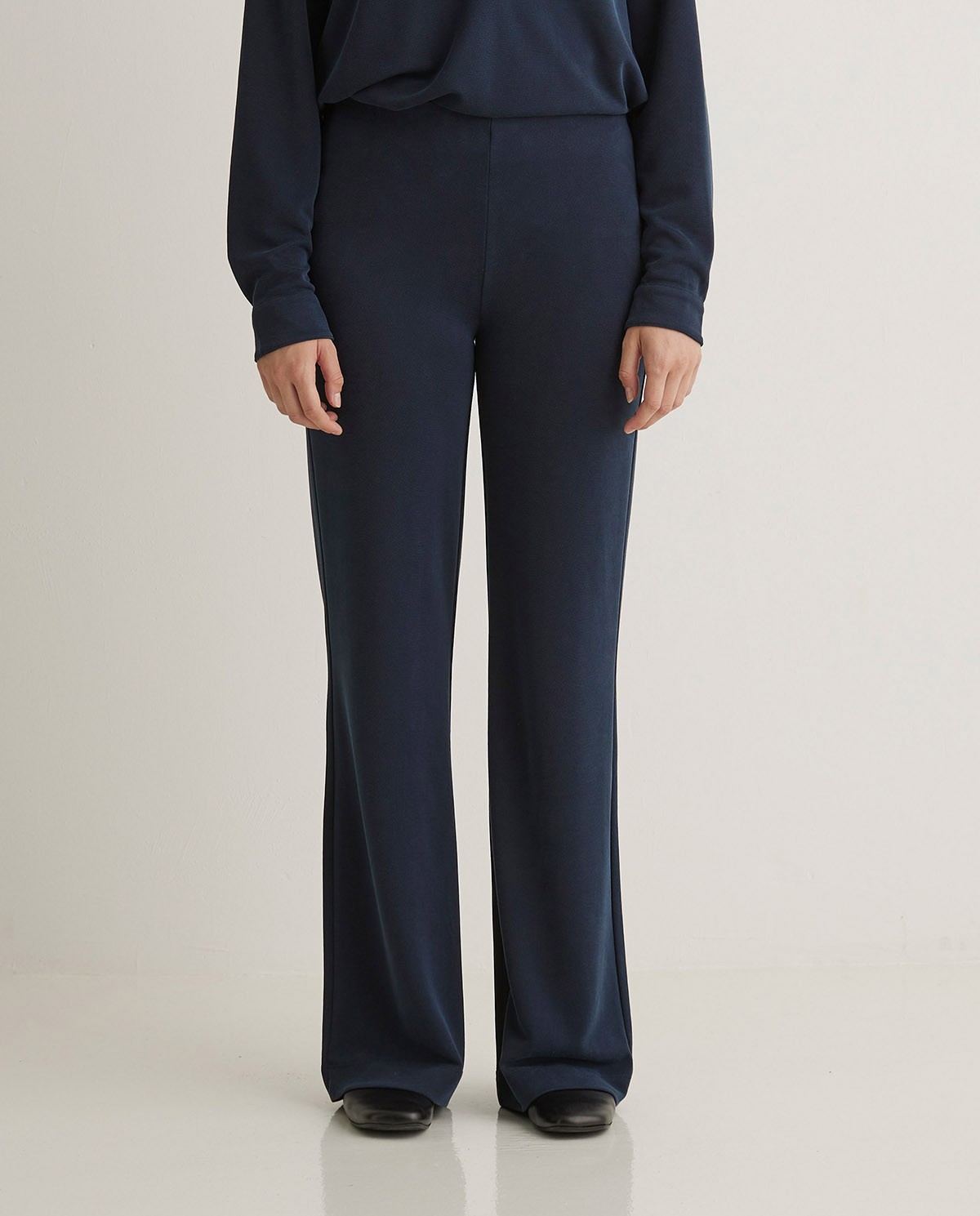 Pantalones anchos fluido azul marino - Pantalones anchos 2