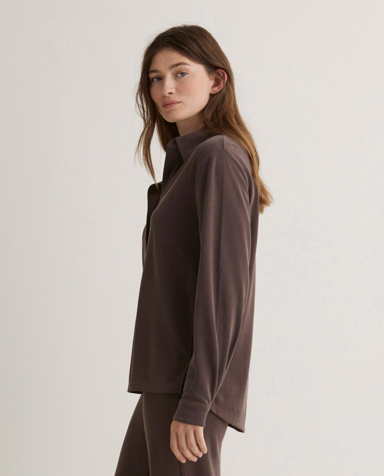 Camisa punto cuello polo - Camisa de punto