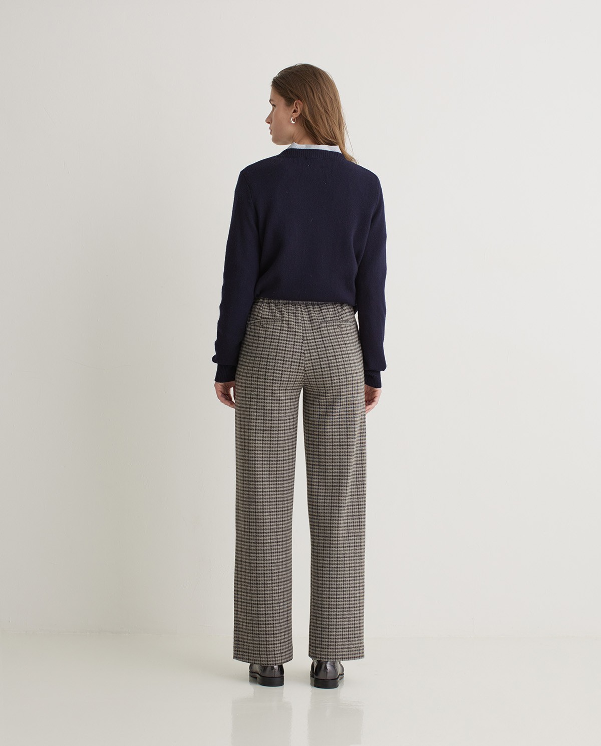 Pantalons amples pota de gall gris - Pantalons amples punt 4