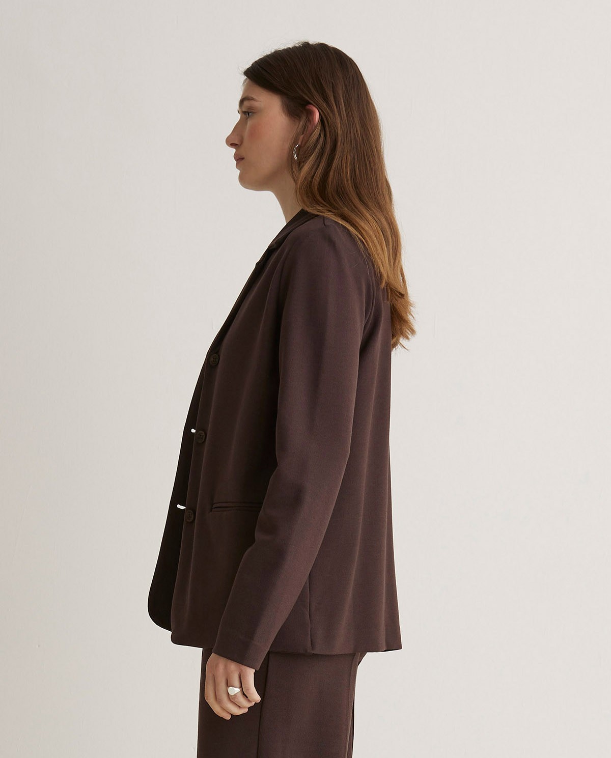 Blazer en tricot marron - Blazer en tricot 3