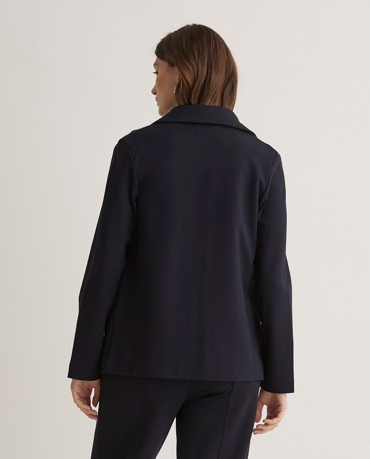 Blazer en tricot bleu marine - Blazer en tricot 5