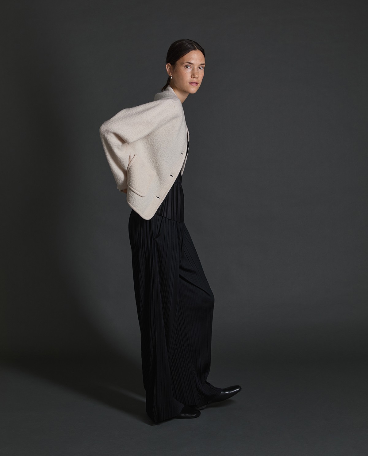 Pantalons prisats amples negre