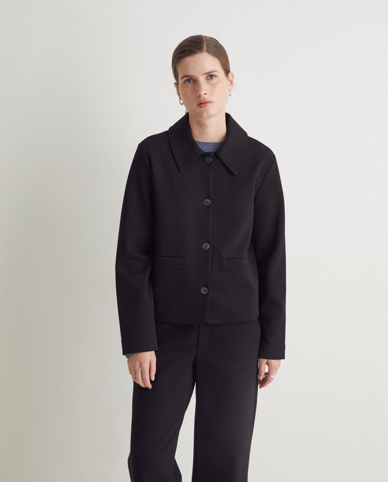 Chaqueta corta algodón negro - Chaqueta corta