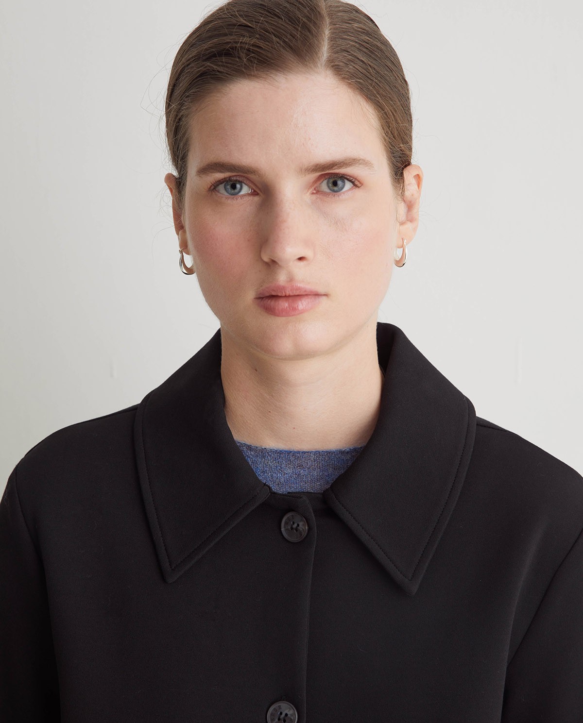 Veste courte en coton noir - Veste courte 1