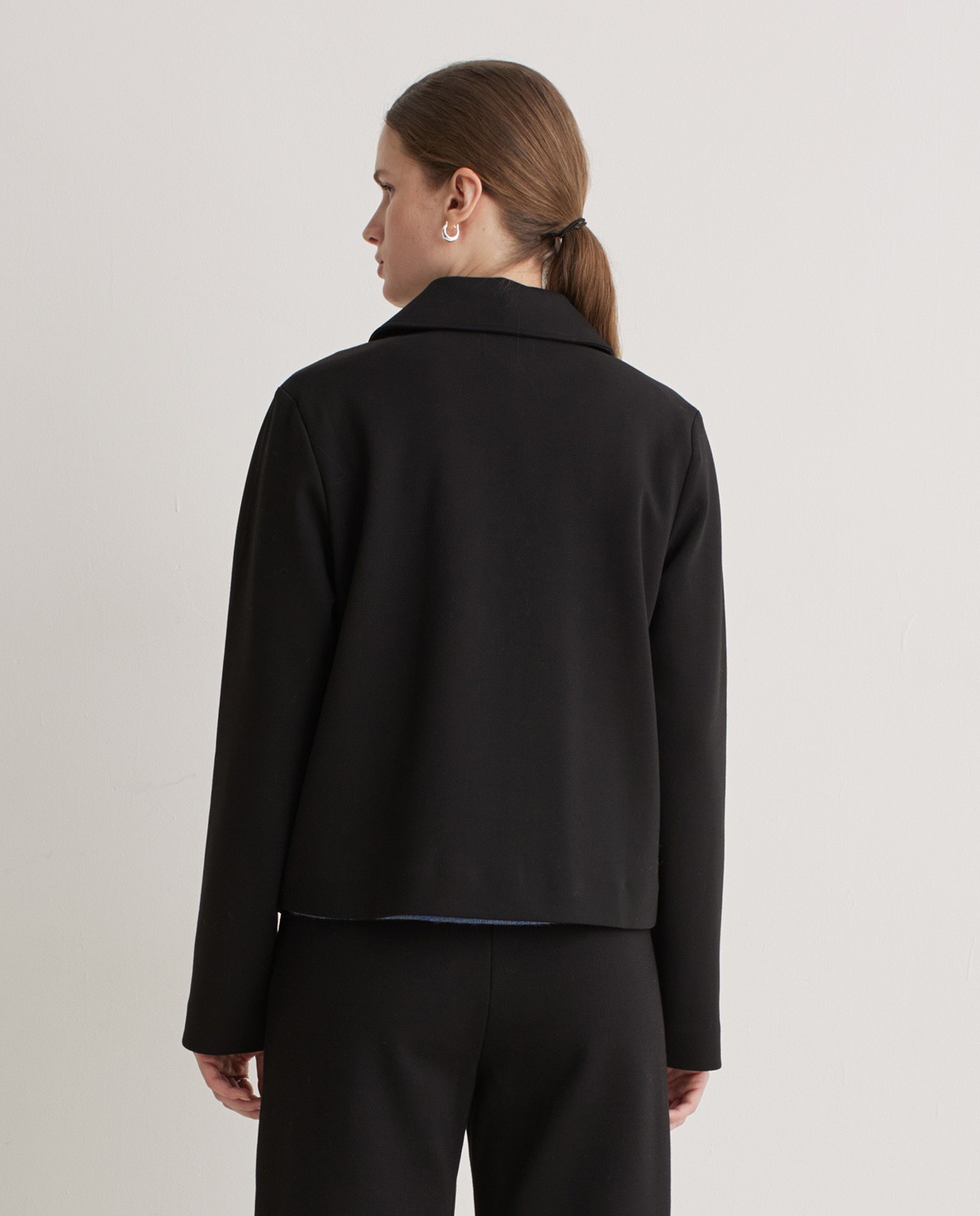 Veste courte en coton noir - Veste courte 4