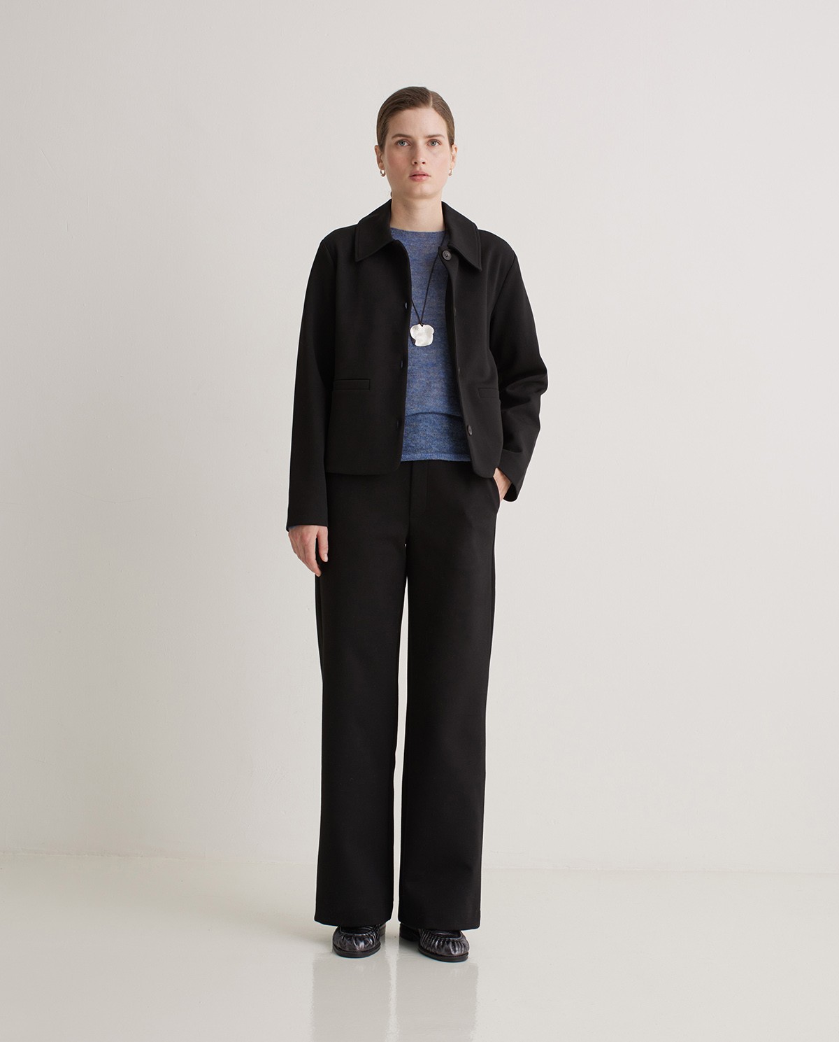 Veste courte en coton noir - Veste courte 7