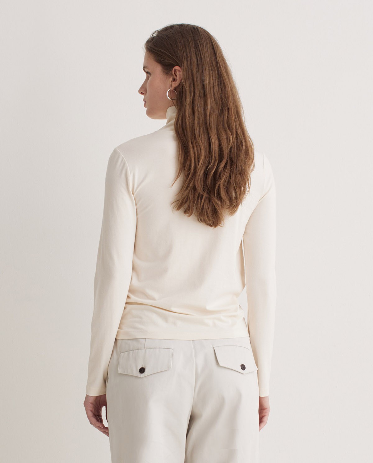Raw Perkins collar T-shirt - Modal and cotton blend T-shirt 4