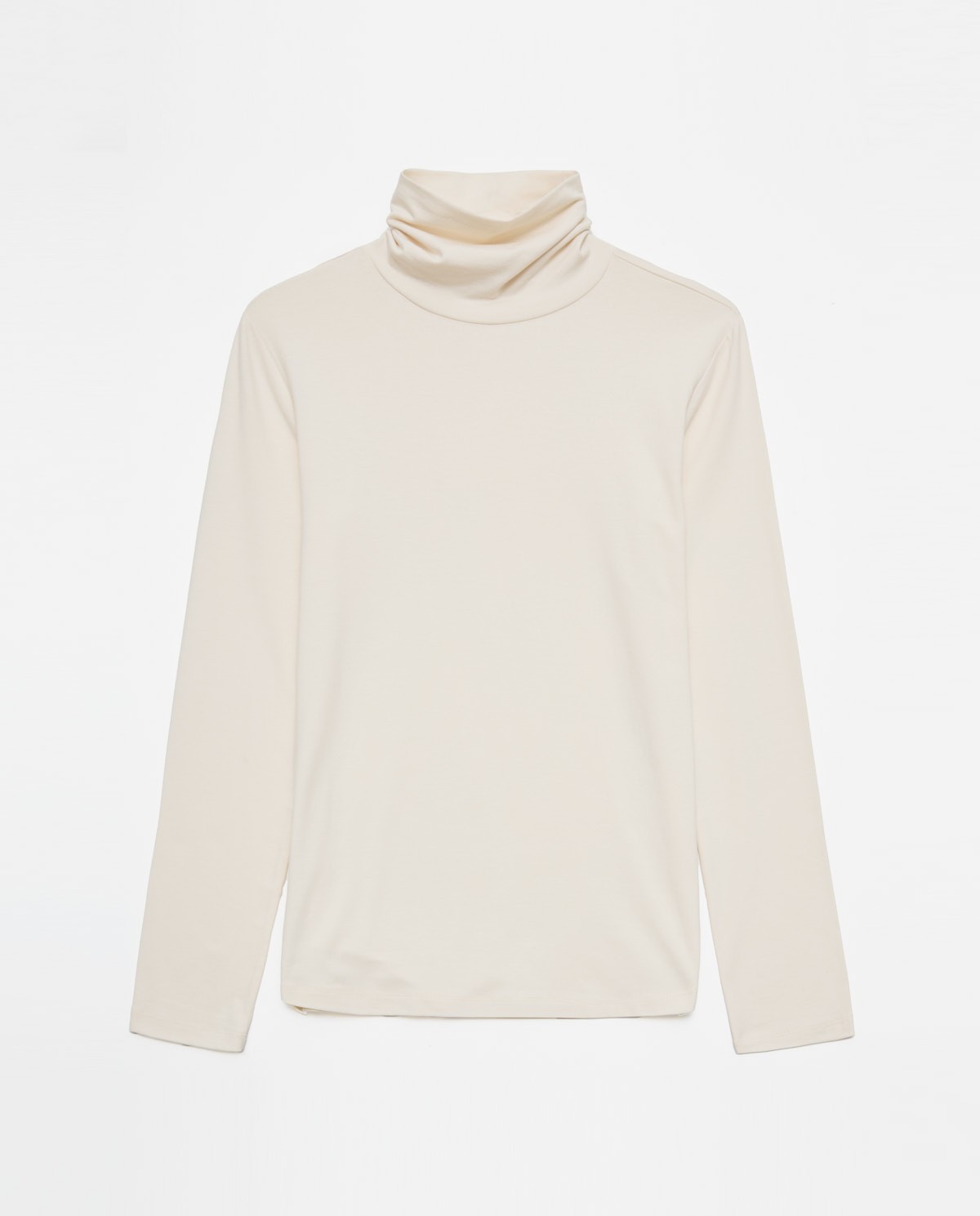 Ecru Perkins-neck t-shirt woman Yerse - Front view 6