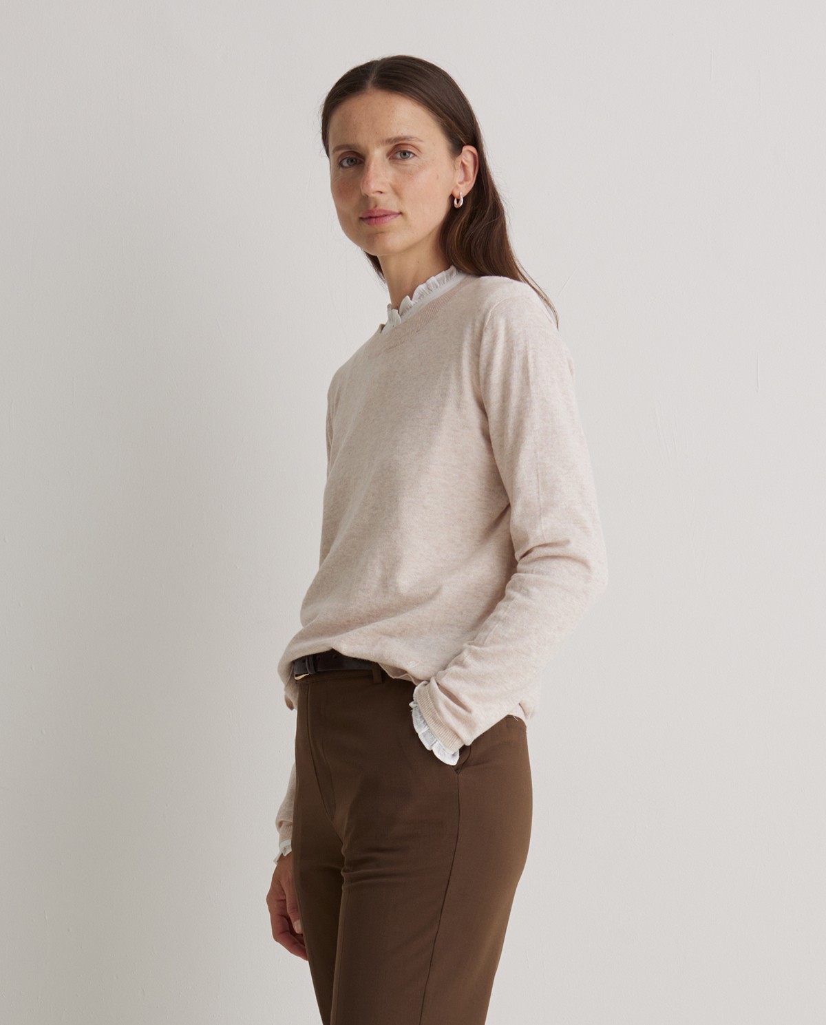 Pull col rond en coton bio - Pull 100% coton bio 2