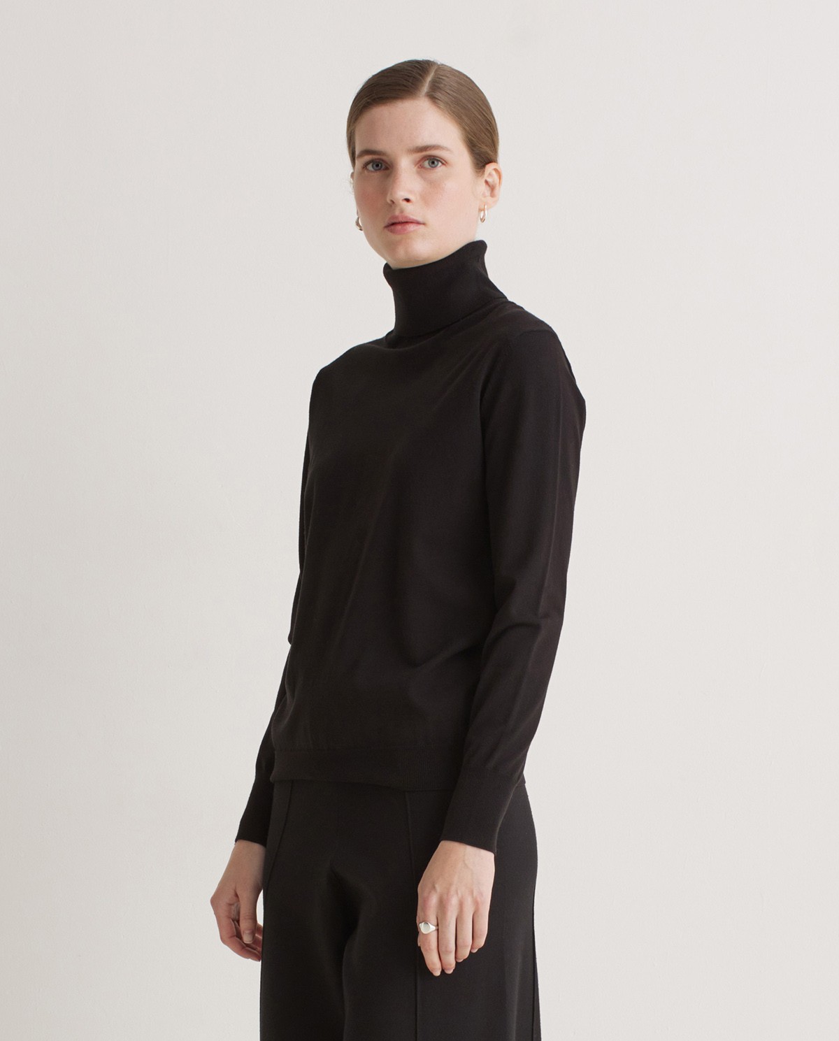 Pull col roulé noir - Pull col roulé 2