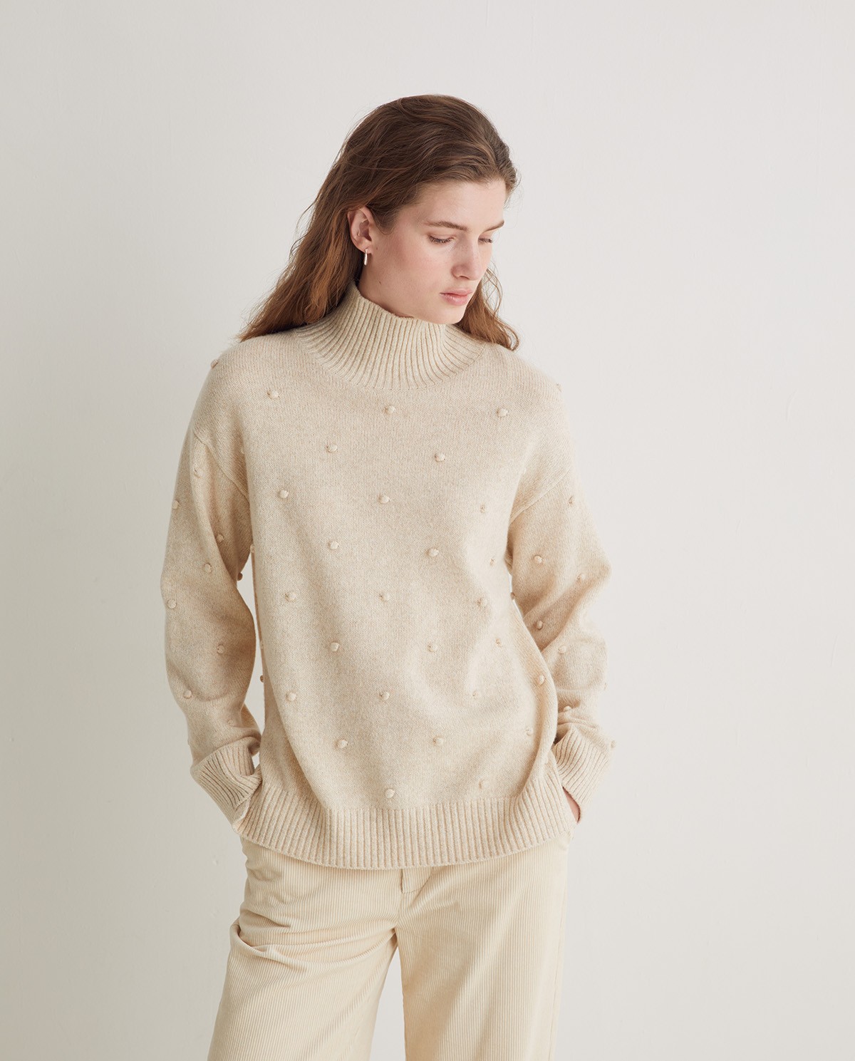 Jersey mezcla lana punto crudo - Jersey confeccionado con lana RWS y fibras recicladas 2