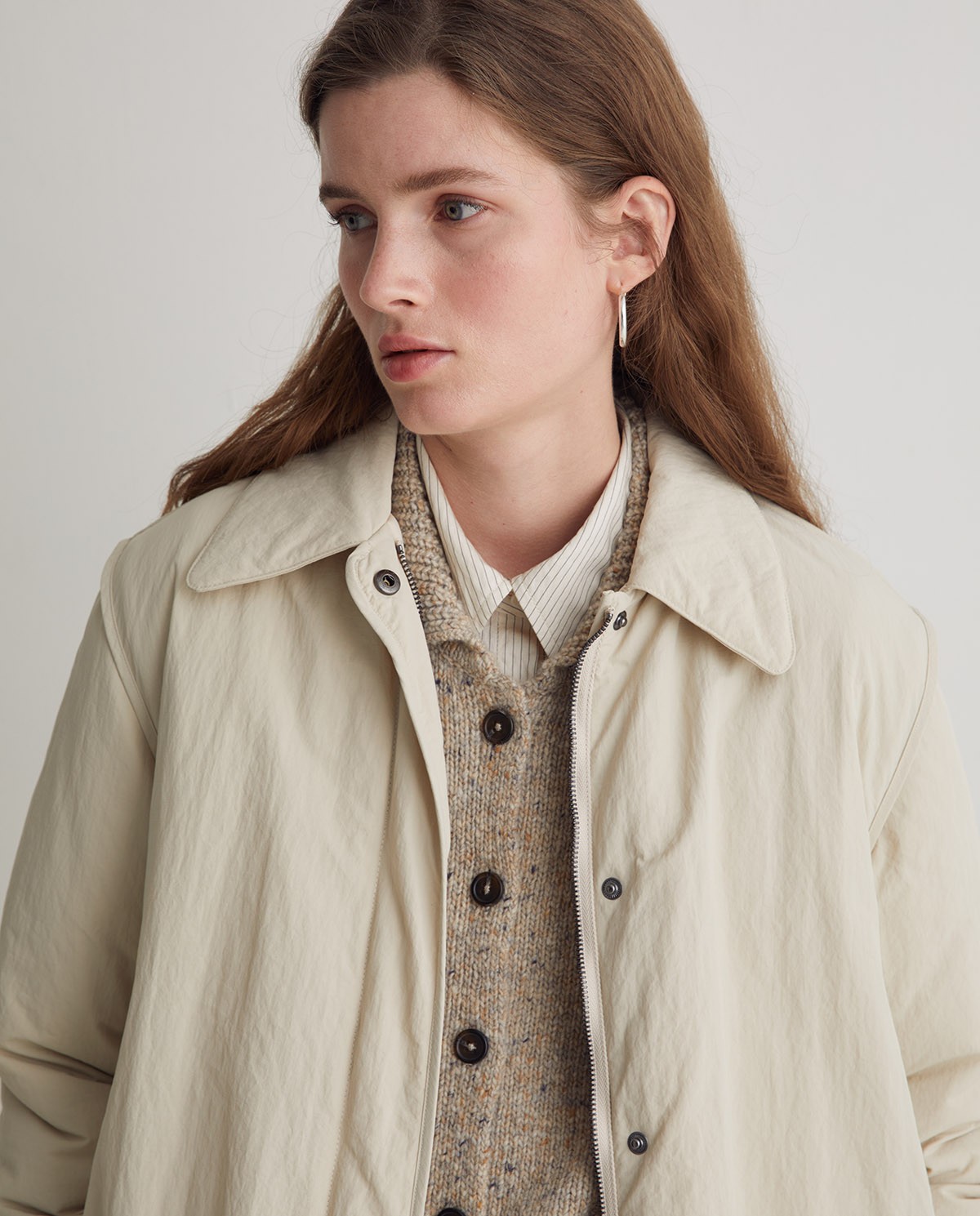 Abrigo acolchado Water Repellent crudo - Abrigo acolchado water repellent 1