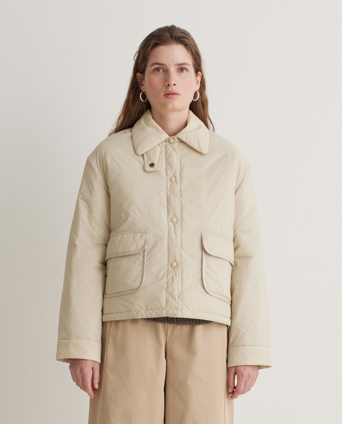 Chaqueta corta Water Repellent crudo - Chaqueta corta acolchada 5