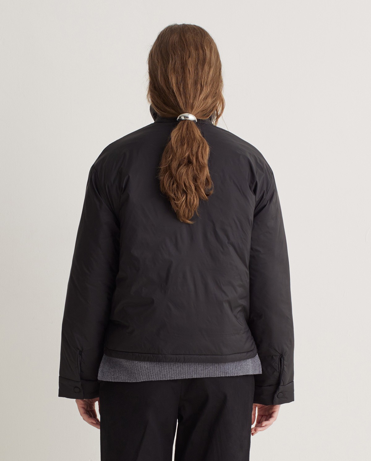 Veste courte noire déperlante - Veste courte matelassée 2