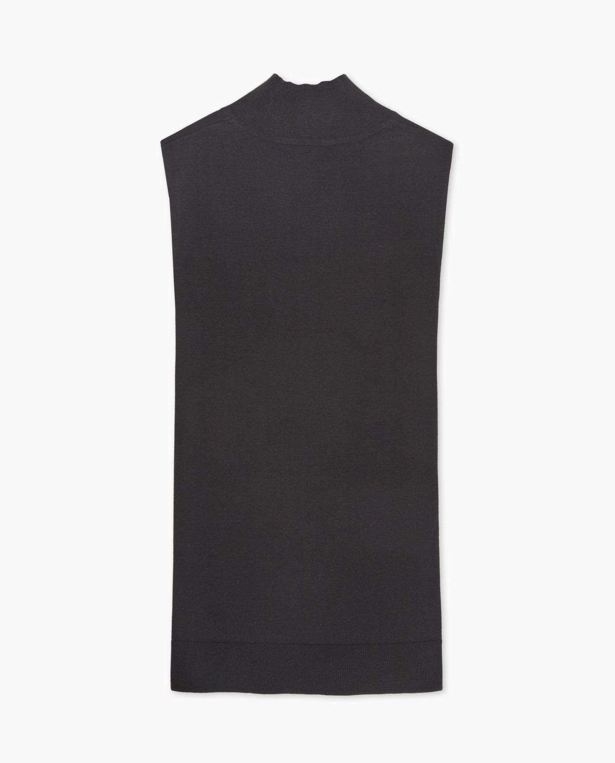 Top coll cigne sense mànigues negre dona Yerse - Detall vista frontal 6