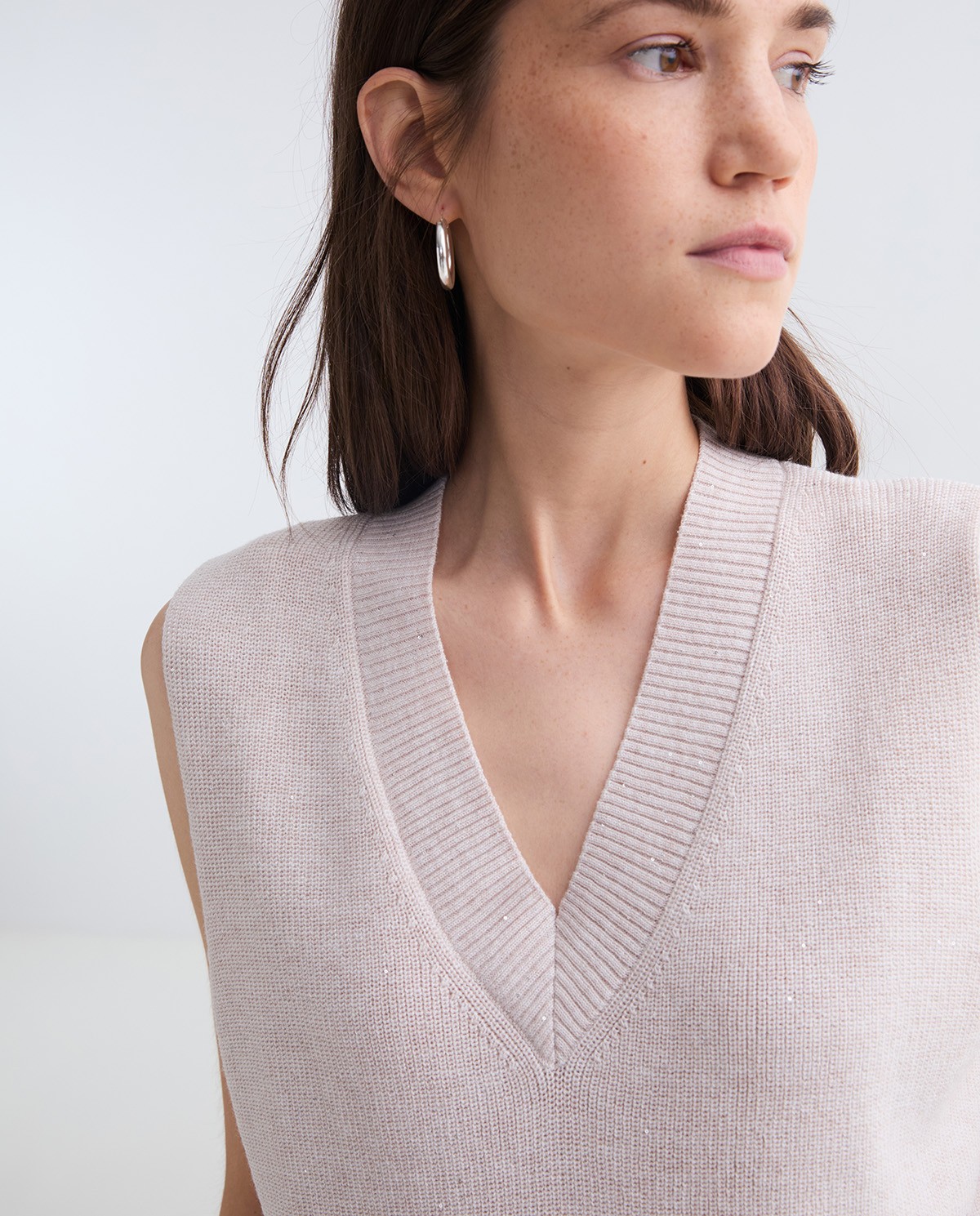 Armilla de punt minilluentons cru