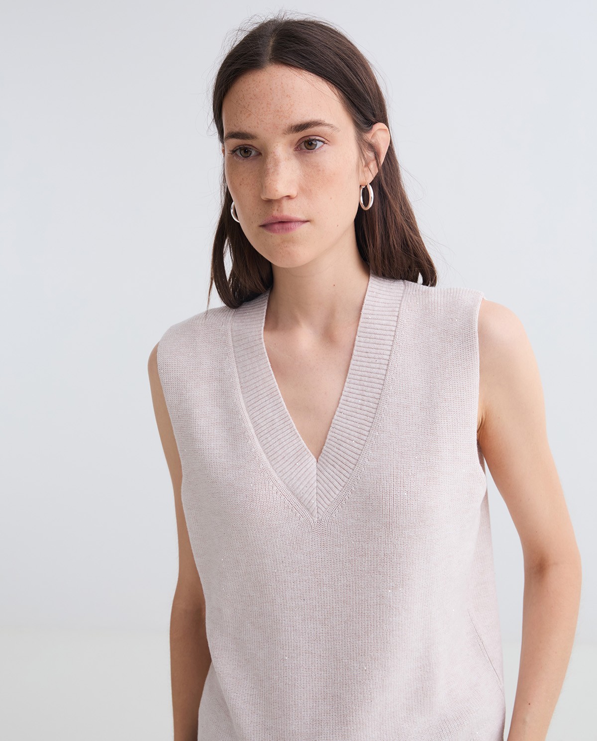 Armilla de punt minilluentons cru