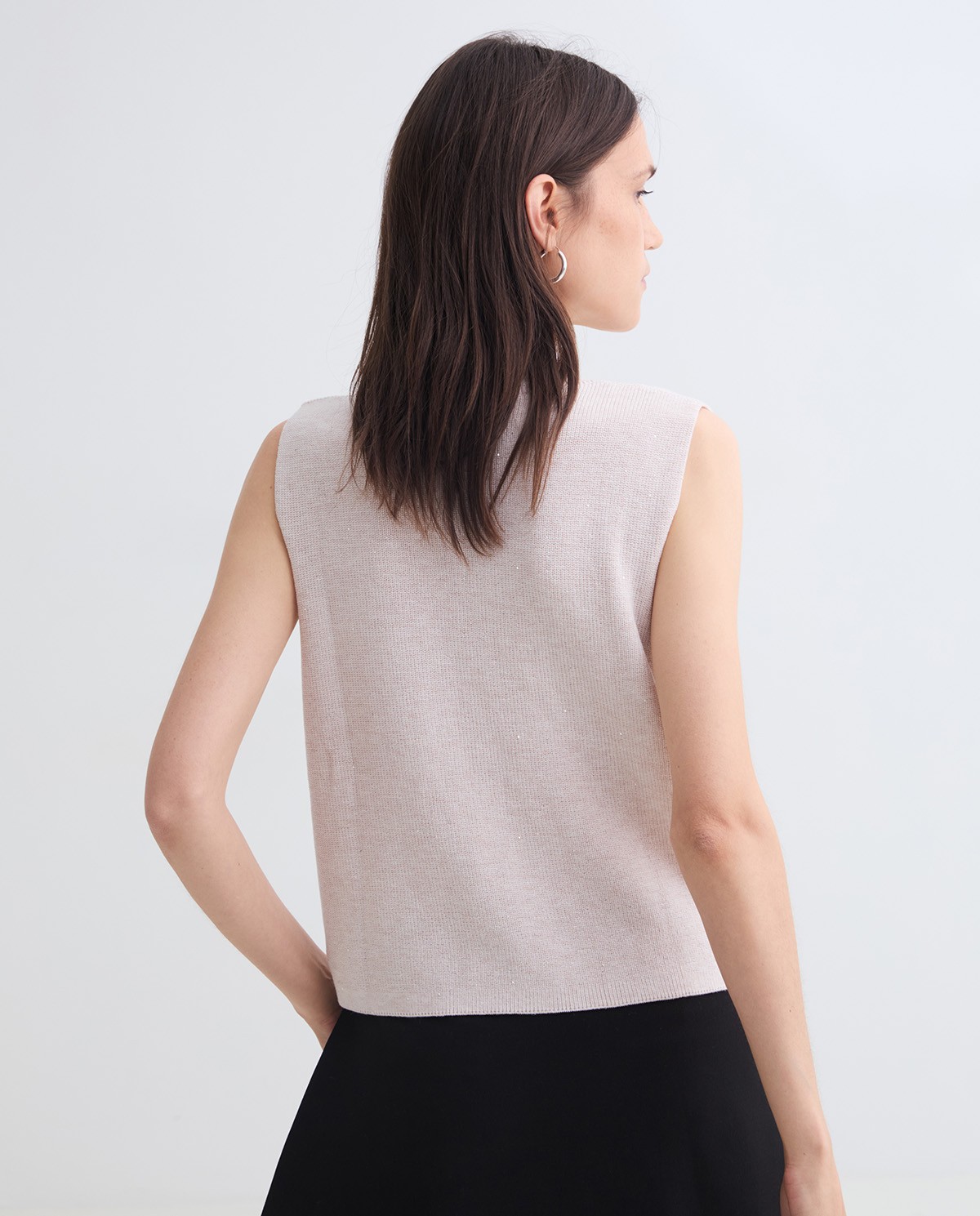 Armilla de punt minilluentons cru