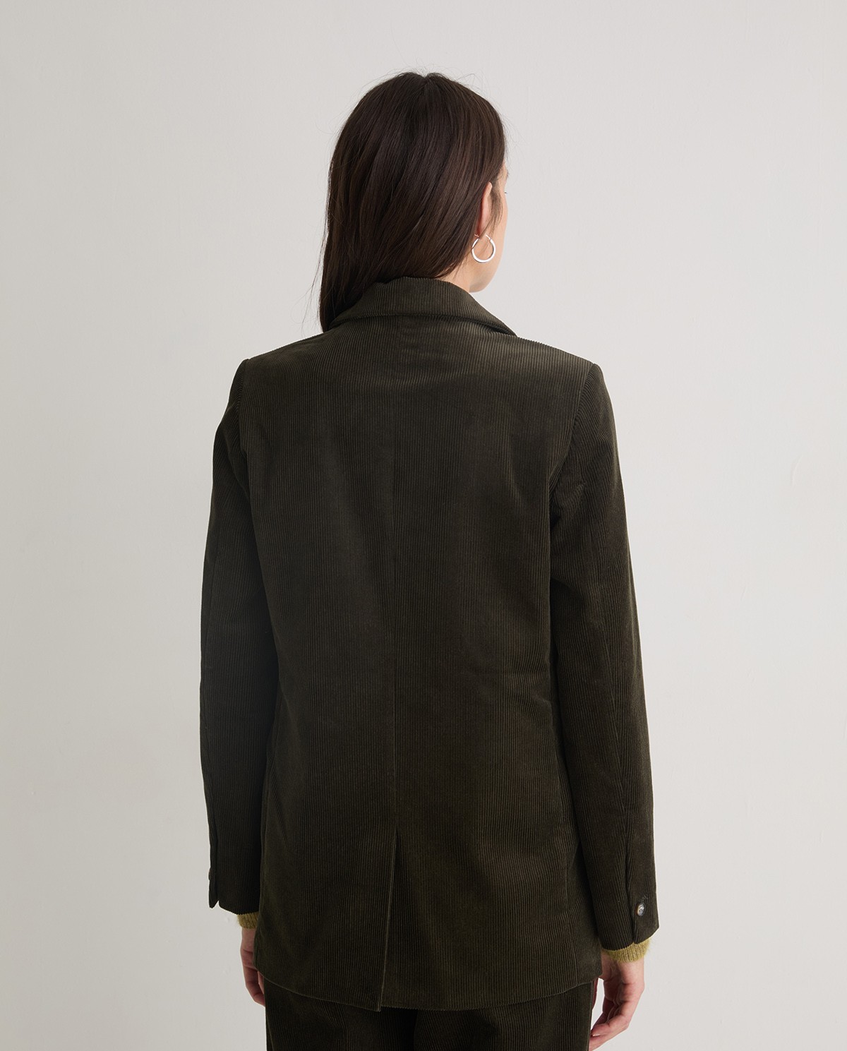 Blazer pana cotó caqui - Blazer creuat de pana 6