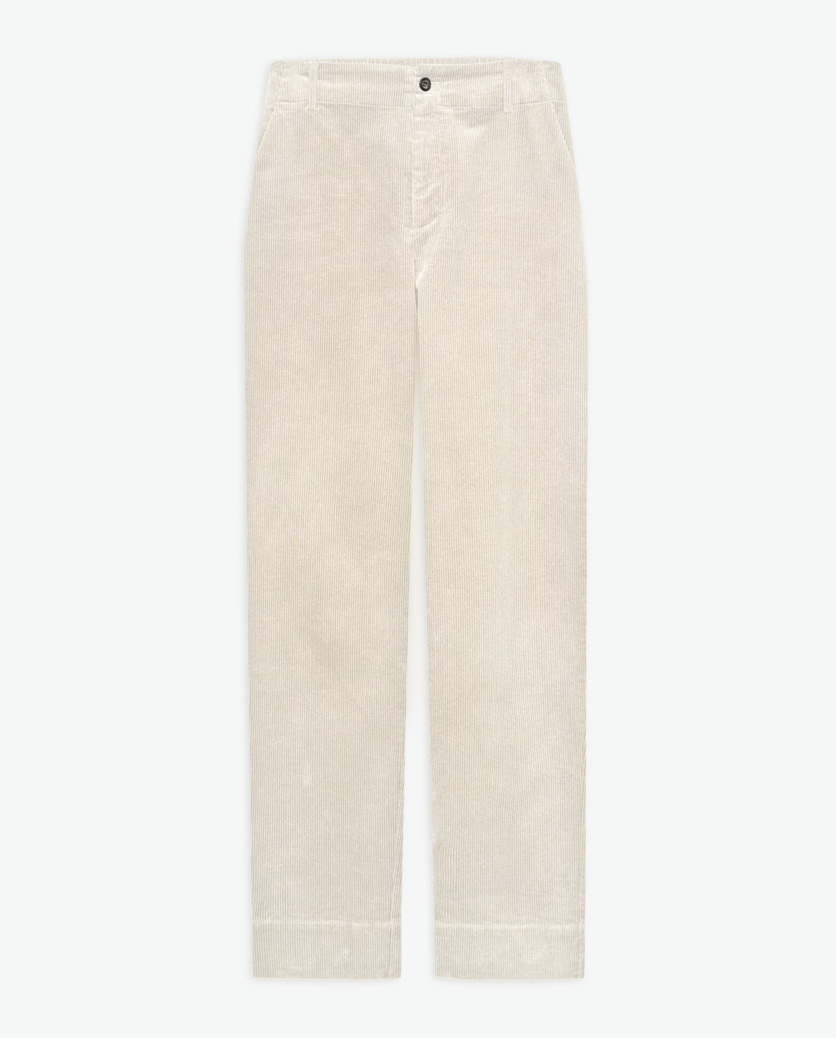 Pantalón pana algodón regular fit crudo