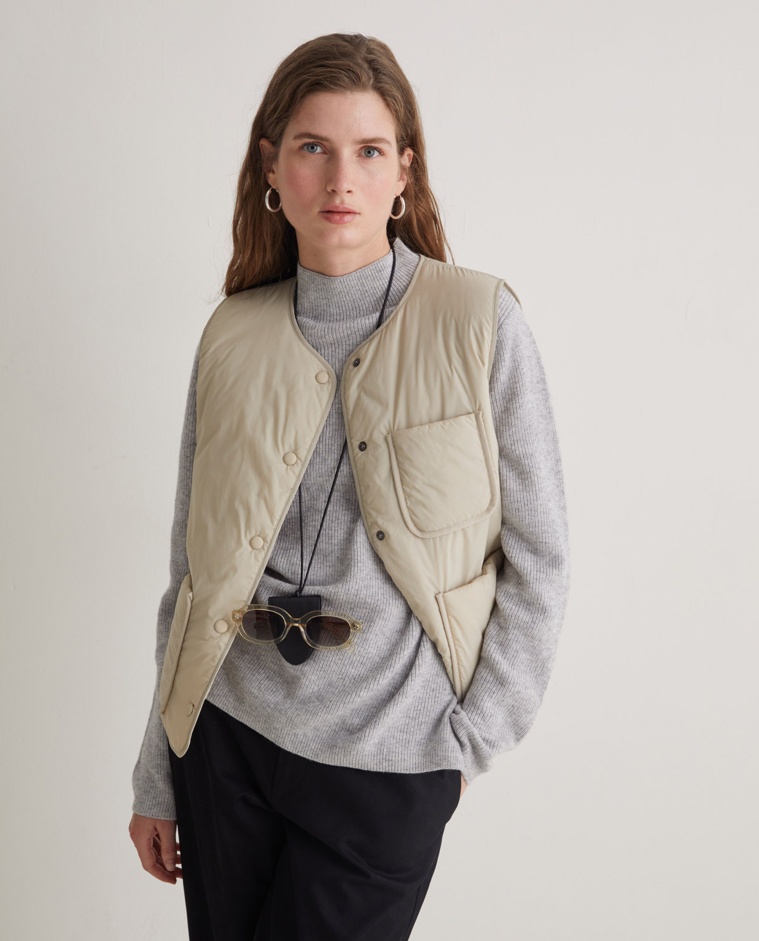 Chaleco Water Repellent crudo - Chaleco water repellent