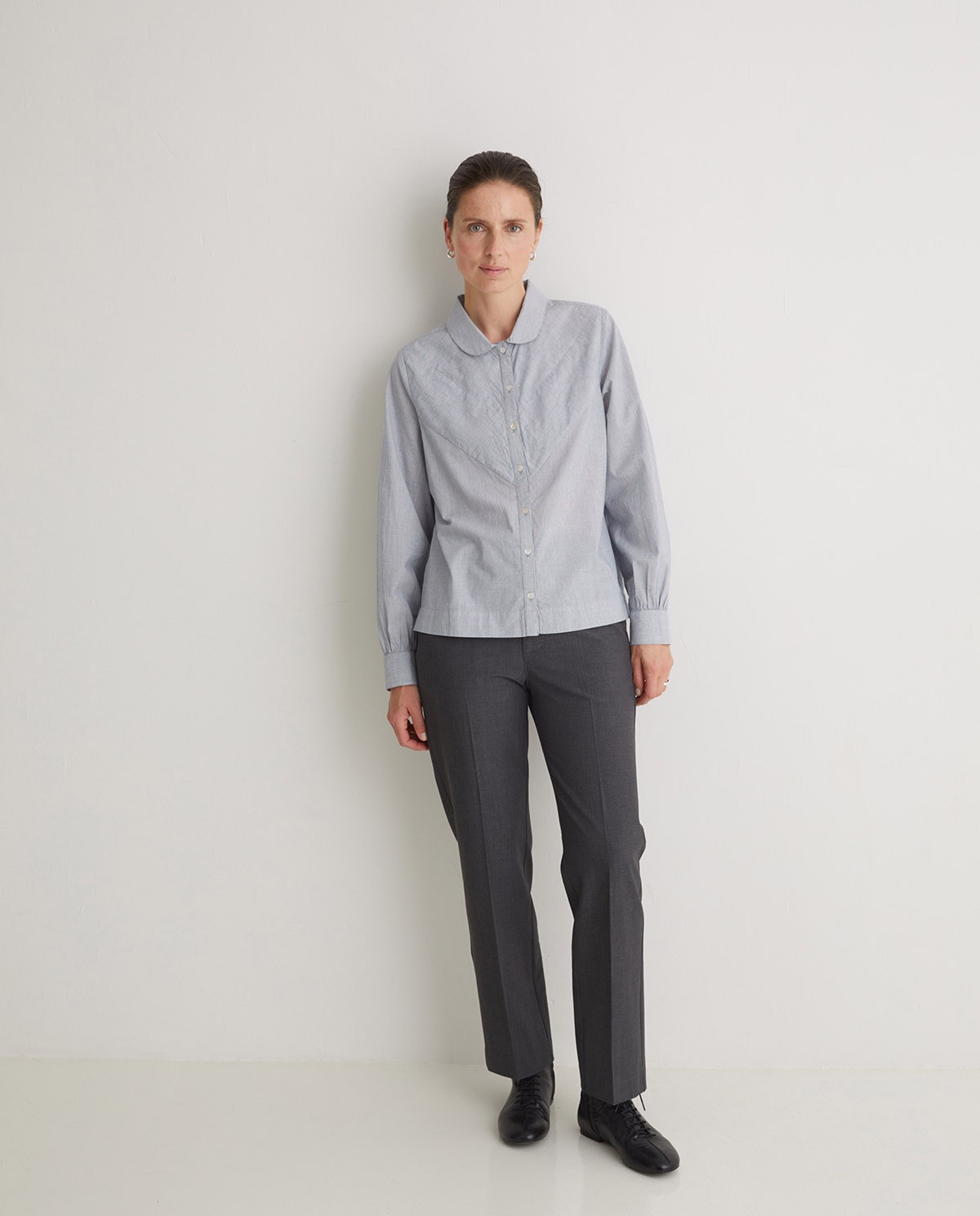 Pantalones traje pinzas gris - Pantalones regular fit 3