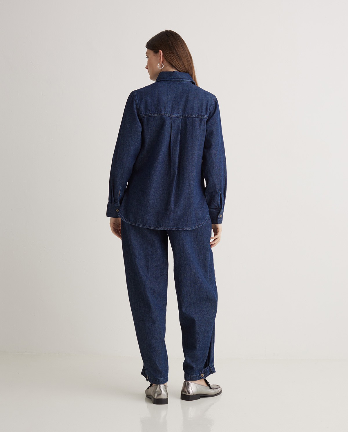 Camisa denim azul - Camisa algodón orgánico 100% 6