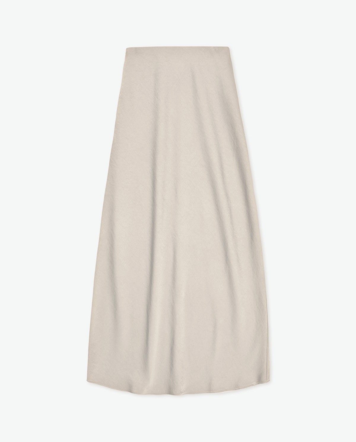 Sand satin midi skirt - Flowing midi skirt 6