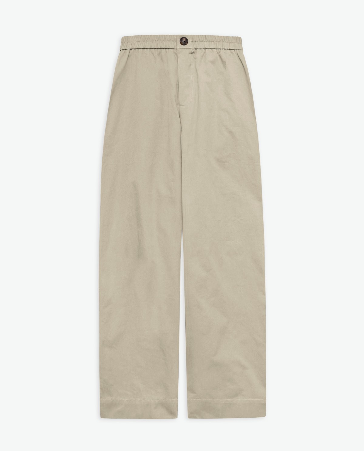 Pantalon ballon à jambes larges couleur beige- Pantalon 100 % coton 6