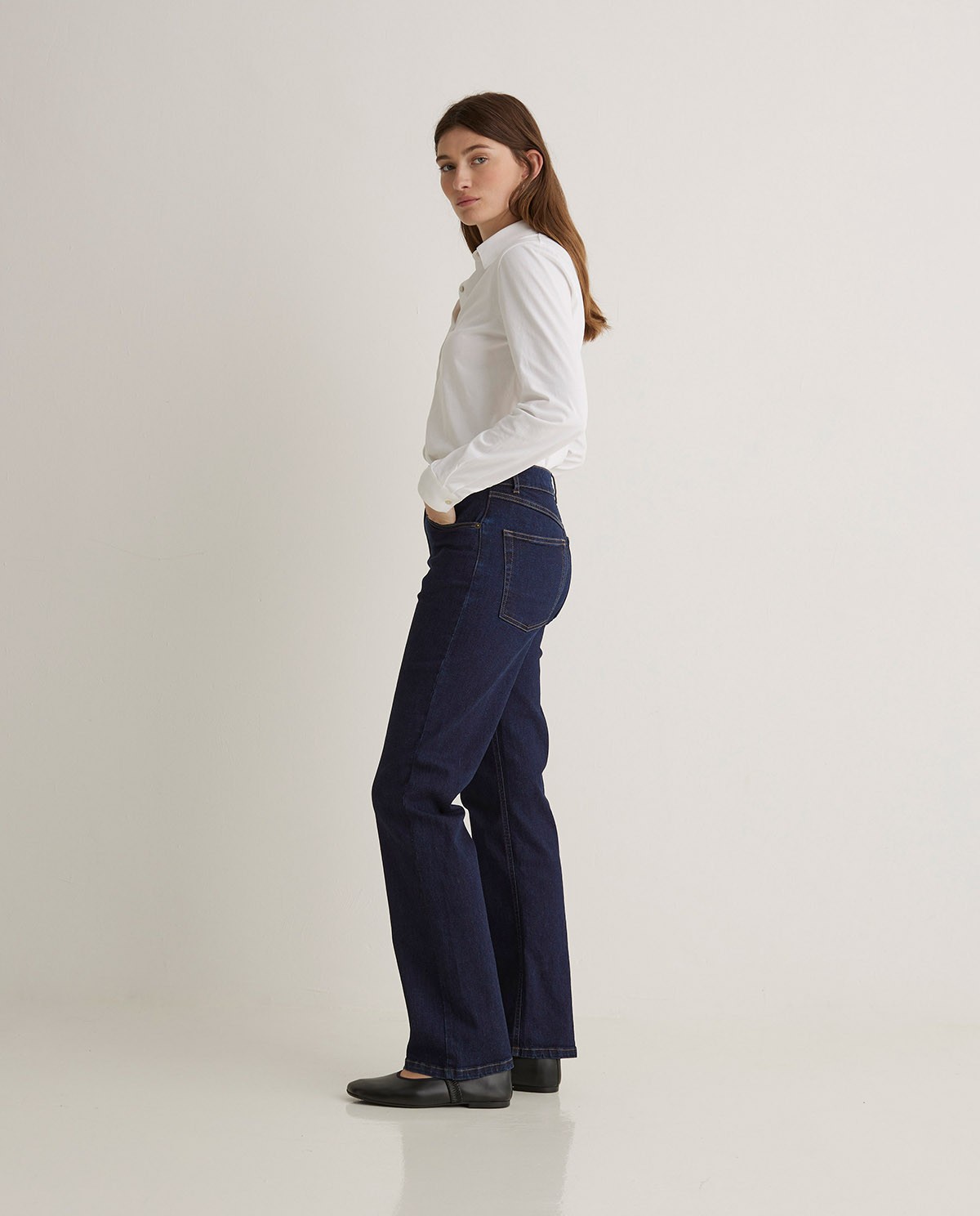 Straight-leg jeans in blue organic cotton - Organic cotton jeans 3