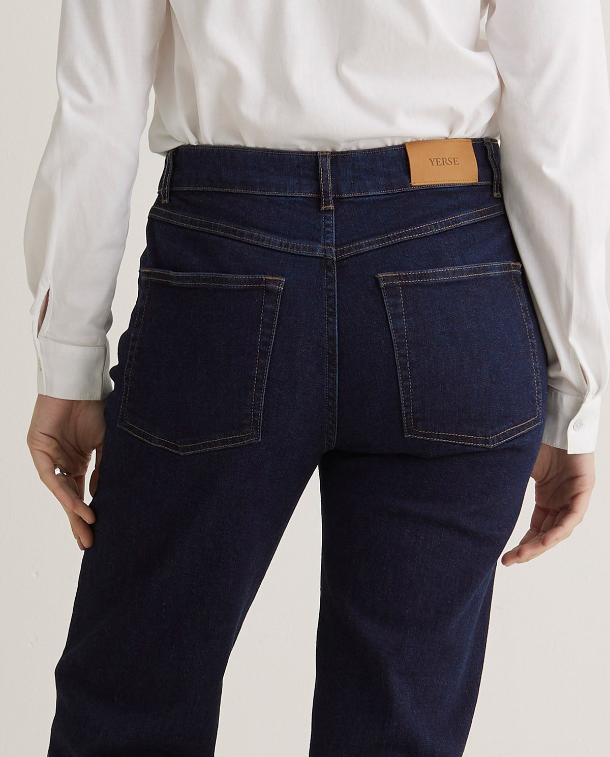 Straight-leg jeans in blue organic cotton - Organic cotton jeans 4