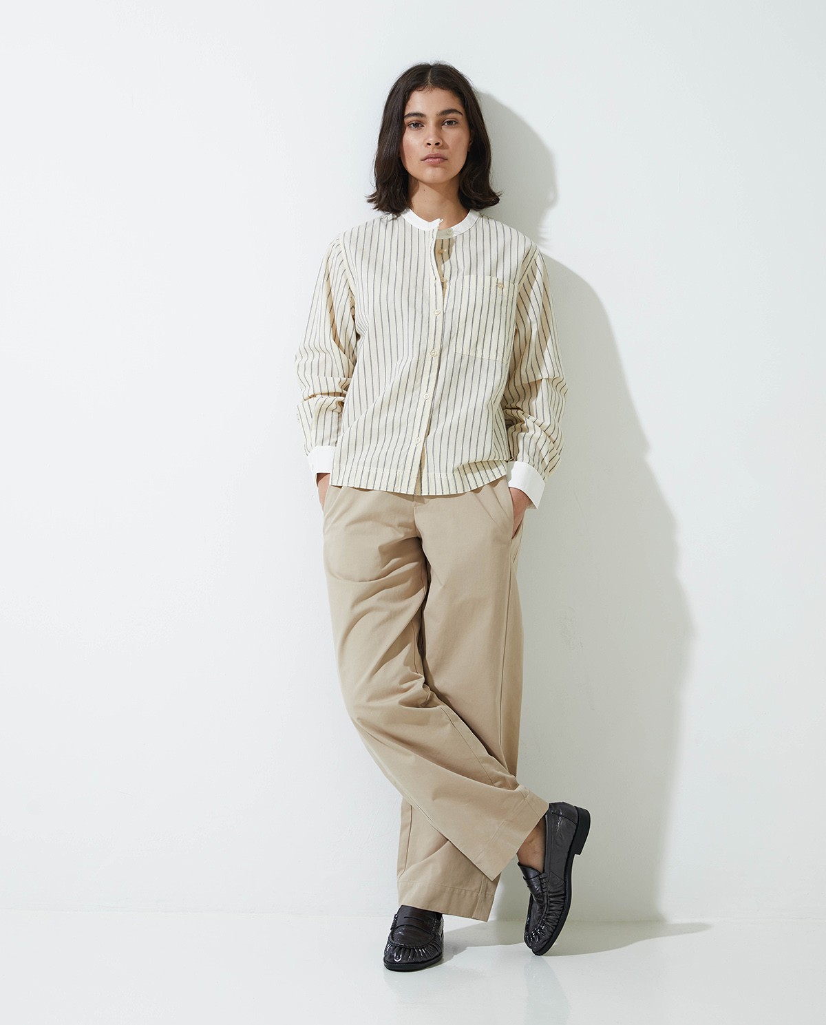 Blusa 100% algodón rayas crudo - Blusa 100% algodón 5