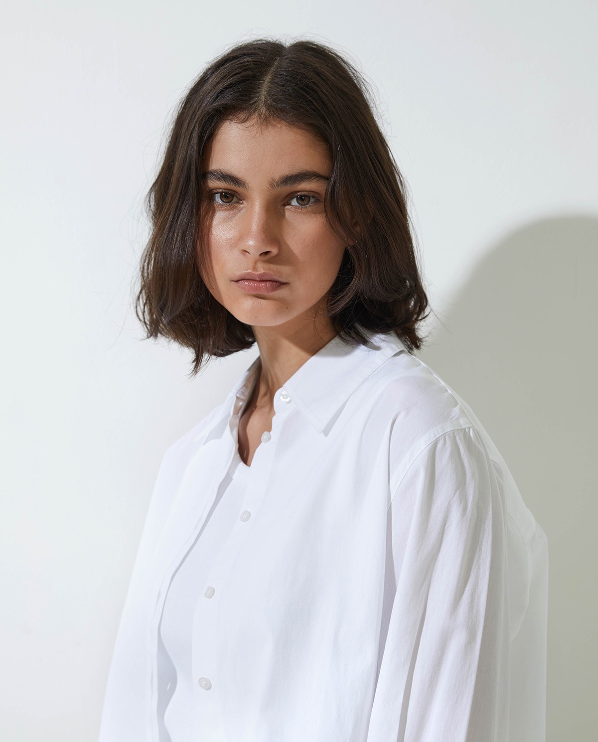 Camisa popelín cotó orgànic blanc - Camisa oversize 100% cotó orgànic 1