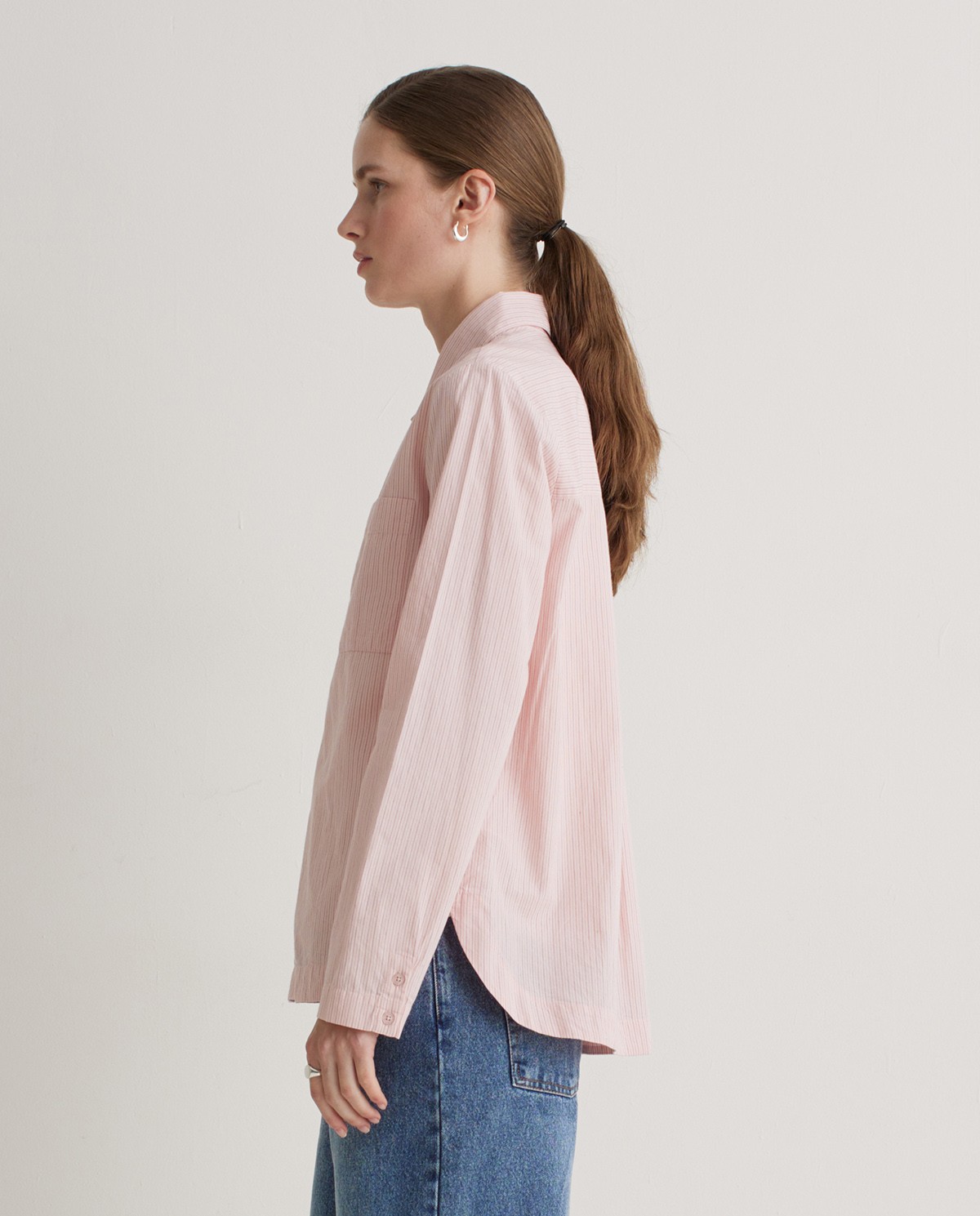 Camisa popelín 100% algodón orgánico rosa - Camisa de popelín <strong>100% algodón orgánico 4